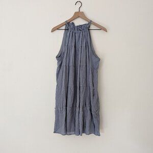 nwt listicle gauzey tiered halter dress